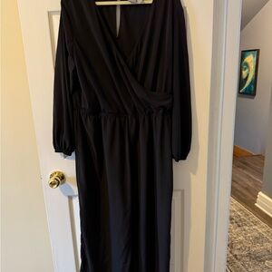 ASOS Elegant Black Long Sleeve Jumpsuit